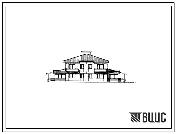 Типовой проект 143-47-15с/1 Двухэтажный блокированный жилой дом на 4 квартиры (трехкомнатных 3Б-2, четырехкомнатных 4Б-2). Для строительства в 1Д климатическом подрайоне сейсмичностью 7 и 8 баллов