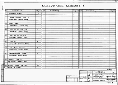 Альбом 8  Воздухоподготовка для пневматической системы “Цикл-БС”.    