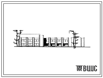 Типовой проект 234-1-72 Универсальный общественно-бытовой корпус профессионально-технического училища на 1200 учащихся, для строительства в 1В климатическом подрайоне, 2 и 3 климатических районах