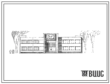 Типовой проект 262-20-65 Здание райисполкома (в конструкциях ИИ-04) на 80 сотрудников с вариантами на 7 и 8 баллов (в конструкциях ИИС-04). Для строительства в IВ климатическом подрайоне (с вариантом сейсмичности 7 и 8 баллов).