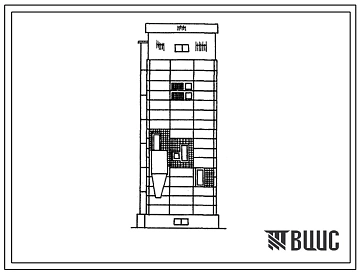 Типовой проект 415-3-8.83 Рабочая очистительная башня с устройствами для приема зерна из автомобилей и отпуска зерна на железную дорогу