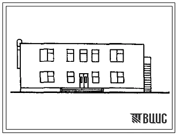 Типовой проект 416-1-246с.90 Контора лесхоза и ЛМС на 20 человек (для южных районов). Сейсмичность 7, 8, 9 баллов