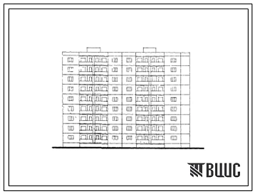 Типовой проект 127-019с/1 Девятиэтажная блок-секция торцевая крупнопанельная правая на 36 квартир (двухкомнатных 2Б-9, трехкомнатных 3Б-9, четырехкомнатных 4Б-9, пятикомнатных 5Б-9). Для строительства в 4Б климатическом подрайоне грузинской ССР сейсмично