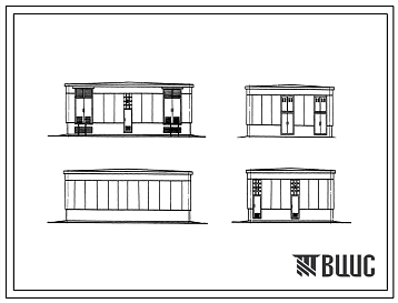 Типовой проект РТП-82 Распределительный пункт 10 кВ совмещенный с трансформаторной подстанцией 2х630 (2х1000) кВа из сборных железобетонных изделий