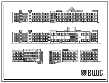 Типовой проект 221-1-653.13.89 Школа на 33 класса (1266 учащихся) в конструкциях серии 1.090.1-1