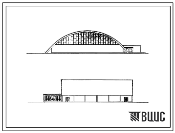 Типовой проект 2С-09-11 Закрытый тенистый корт (Шифр 178-89)