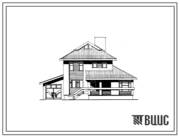 Типовой проект 144-16-63/1 2-этажный 1-квартирный 4-комнатный жилой дом, сблокированный с хозяйственными пристройками и гаражом (со стенами из кирпича) для индивидуальных застройщиков. Для строительства в 1В климатическом подрайоне, 2 климатическом район