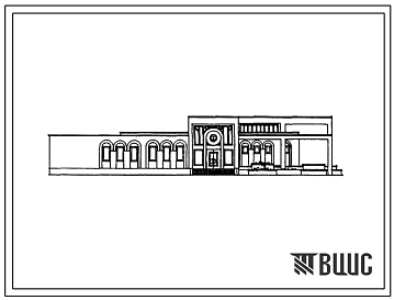 Типовой проект 264-015-53.90 Детская библиотека до 50 тыс. единиц хранения. Здание одноэтажное. Стены из мелких ячеистобетонных блоков.