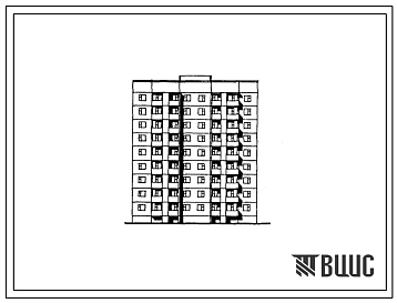 Типовой проект 135-0244с.85 9-этажная рядовая блок-секция на 36 квартир для Бурятской АССР