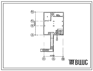 Типовой проект А-3-200(506-123) Помещения техучебы в подвале главного корпуса автотранспортного предприятия на 75 спецавтомашин для аэропортов гражданской авиации, (убежище на 200 человек, размеры убежища 15м на 12м, режимы вентиляции 1,2,3).