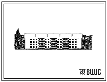 Типовой проект 114-24-24/1 Четырехэтажный четырехсекционный дом на 40 квартир (однокомнатных 1Б-8, двухкомнатных 2Б-20, трехкомнатных 3А-8, 3Б-4). Для строительства во 2 и 3 климатических районах ССР