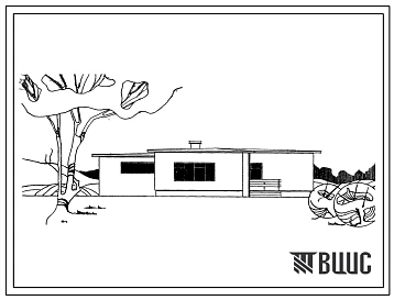 Типовой проект 184-12-115 1-этажный 1-квартирный жилой дом с 4-комнатной квартирой со стенами из кирпича для строительства в 1 климатическом районе, подрайонах 1А, 1Б, 1Г.