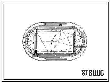 Типовой проект 290-1-2  Спортивная арена с 4-мя легкоатлетическими секторами.