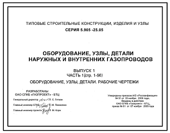 Выпуск 1 (Части 1 и 2) Оборудование, узлы, детали. Рабочие чертежи. 
