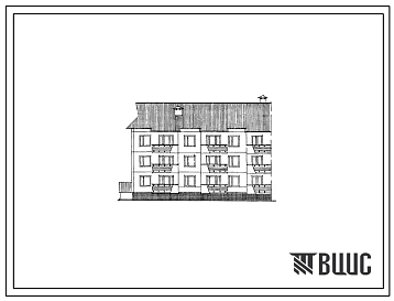 Типовой проект 135-099 Трехэтажная блок-секция торцевая левая на 9 квартир (двухкомнатных 2Б-3, трехкомнатных 3Б-6). Для строительства в 1В климатическом подрайоне, 2 и 3 климатических районах