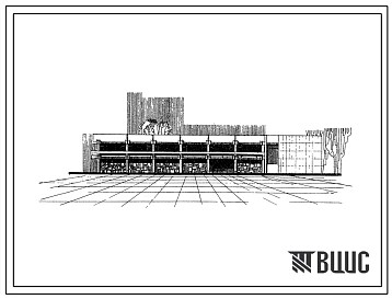 Типовой проект 264-12-129с Сельский дом культуры с залом на 400 мест для строительства в 4Б 4В климатических подрайонах, сейсмичностью 7 и 8 баллов