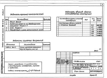 Альбом 1 Пояснительная записка. Гидротехнические чертежи.