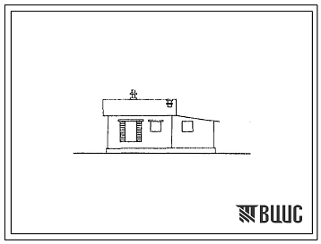 Типовой проект НТ1-10М-2/67 Одноквартирный двухкомнатный жилой дом.