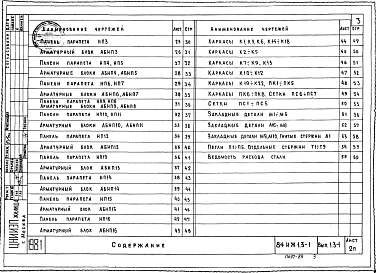 Часть ИЖ 1.3-1 Панели парапета (однослойные).