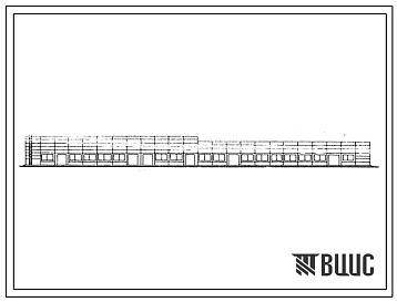 Типовой проект 503-282 Производственный корпус автотранспортного предприятия на 300 грузовых автомобилей с частично закрытой стоянкой