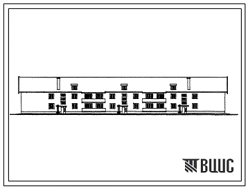 Типовой проект 114-24-25/1.2 Двухэтажный трехсекционный дом на 16 квартир
