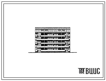 Типовой проект 67-019с.86 Пятиэтажная двойная блок-секция рядовая на 20 квартир 2Б, 3Б-2Б, 3Б