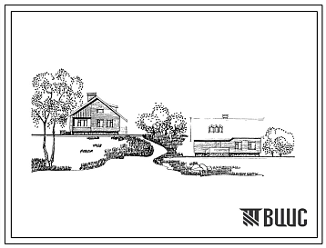 Типовой проект 184-89-65/1.2 Жилой дом (БКС-11) 1-этажный 1-квартирный с квартирой 4Б