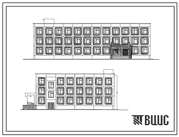 Типовой проект 416-1-187м.87 Бытовой корпус автотранспортного предприятия на 300 грузовых автомобилей (для северных районов). Грунты вечномерзлые