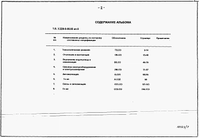 Альбом 6 Спецификация оборудования