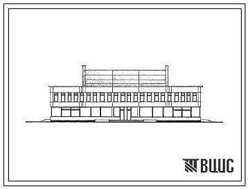 Типовой проект 272-31-72с Здание общественного центра для сельского населенного пункта на 1000 жителей. Для строительства в 1В климатическом подрайоне, 2 и 3 климатических районах сейсмичностью 7 и 8 баллов