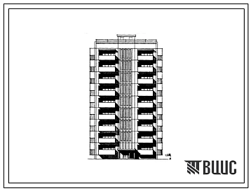 Типовой проект 111-129-17с/1 Девятиэтажный односекционный дом на 36 квартир (двухкомнатных 2Б-18, трехкомнатных 3А-18) крупнопанельный. Для строительства в 4 климатическом районе Армянской ССР сейсмичностью 7 и 8 баллов
