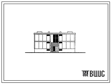 Типовой проект 113-23-34 2-этажный 8-квартирный 1-секционный жилой дом с квартирами для малосемейных (с полным благоустройством) для строительства в Эстонской ССР.