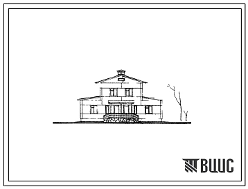 Типовой проект 141-25-14 Двухэтажный двухквартирный дом с трехкомнатными квартирами 3Б в двух уровнях. Для строительства в 1В,1Д,3А и 3В климатических подрайонах, во 2 климатическом районе.