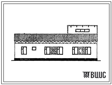 Типовой проект 184-000-531.13.86 Одноэтажный одноквартирный жилой дом с 6-комнатной квартирой для индивидуальных застройщиков (северная подзона Узбекской ССР)