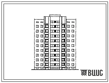 Типовой проект 156-08.85 Девятиэтажная блок-секция угловая (зеркальное решение) на 36 квартир