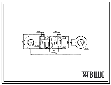 Шифр ГЦ125х80-560.АДК Гидроцилиндр   ГЦ125х80-560.АДК