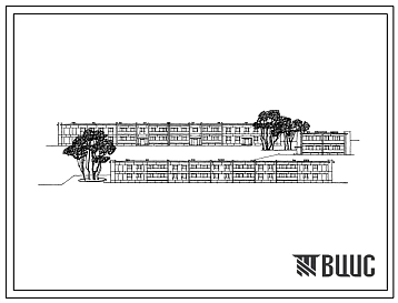 Типовой проект 113-17-6 2-этажный 24-квартирный 2-секционный жилой дом с 1-2-3 комнатными квартирами для строительства во 2 и 3 строительно-климатических зонах.