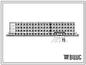 Типовой проект 416-4-35 Отдельностоящее административно-бытовое здание на 900 человек для предприятий черной металлургии.