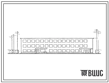 Типовой проект 416-1-27 Заводоуправление лесопильно-деревообрабатывающих предприятий на 75 человек.