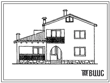 Типовой проект 145-000-161с Двухэтажный одноквартирный пятикомнатный жилой дом. Для индивидуальных застройщиков.