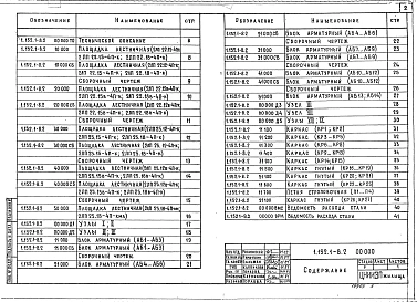 Выпуск 2 Площадки ребристые длиной 220 и 250 см к маршам шириной 105 и 120 см из бетонов на пористых заполнителях для кирпичных зданий. Рабочие чертежи 