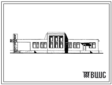 Типовой проект 501-227 Железнодорожный вокзал на 50 пассажиров (стены кирпичные)