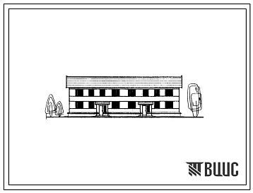 Типовой проект 1-50Б-2/68 Двухэтажный восьмиквартирный двухкомнатных-4, трехкомнатных-4) двухсекционный жилой дом с полным благоустройством, стены брусчатные. Для строительства во 2 строительно-климатической зоне. Для леспромхозов.