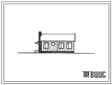Типовой проект 181-000-254с.86 Одноэтажный дом с четырехкомнатной квартирой. Для строительства в сельской местности