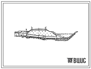Типовой проект 820-50 Устьевые сопрягающие сооружения из сборного железобетона (с переездом) на расходы от 0,9 до 6,5 м3/сек