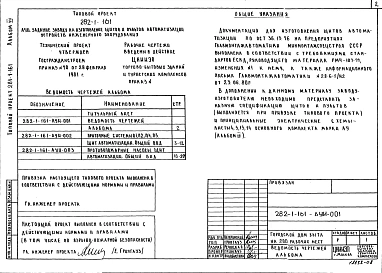 Альбом 7 Задание заводу на изготовление щитов и пультов автоматизации устройств инженерного оборудования