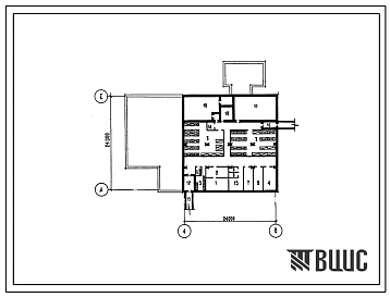 Типовой проект А-3-80(252-04-67.89) Помещения вспомогательного назначения в подвале лечебно-диагностического корпуса на 360 коек, (убежище на 80 человек, размеры убежища 24м на 24м, режимы вентиляции 1,2).