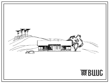 Типовой проект 183-17-38/1 Одноэтажный дом на 2 двухкомнатные квартиры (для индивидуальных застройщиков). Для строительства в 1В климатическом подрайоне (с возможностью применения в 3 климатическом районе)