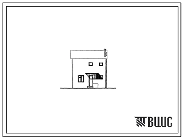 Типовой проект 42-099с Двухэтажная блок-квартира с трехкомнатной квартирой типа 3Б.