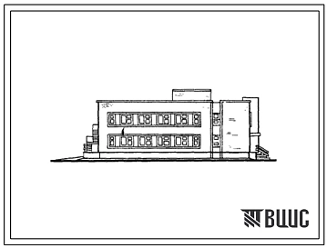 Типовой проект 807-29-11.83 Главный корпус межрайонного отделения «Зооветснаб» с товарооборотом до 1 млн. руб. в год (стены кирпичные).